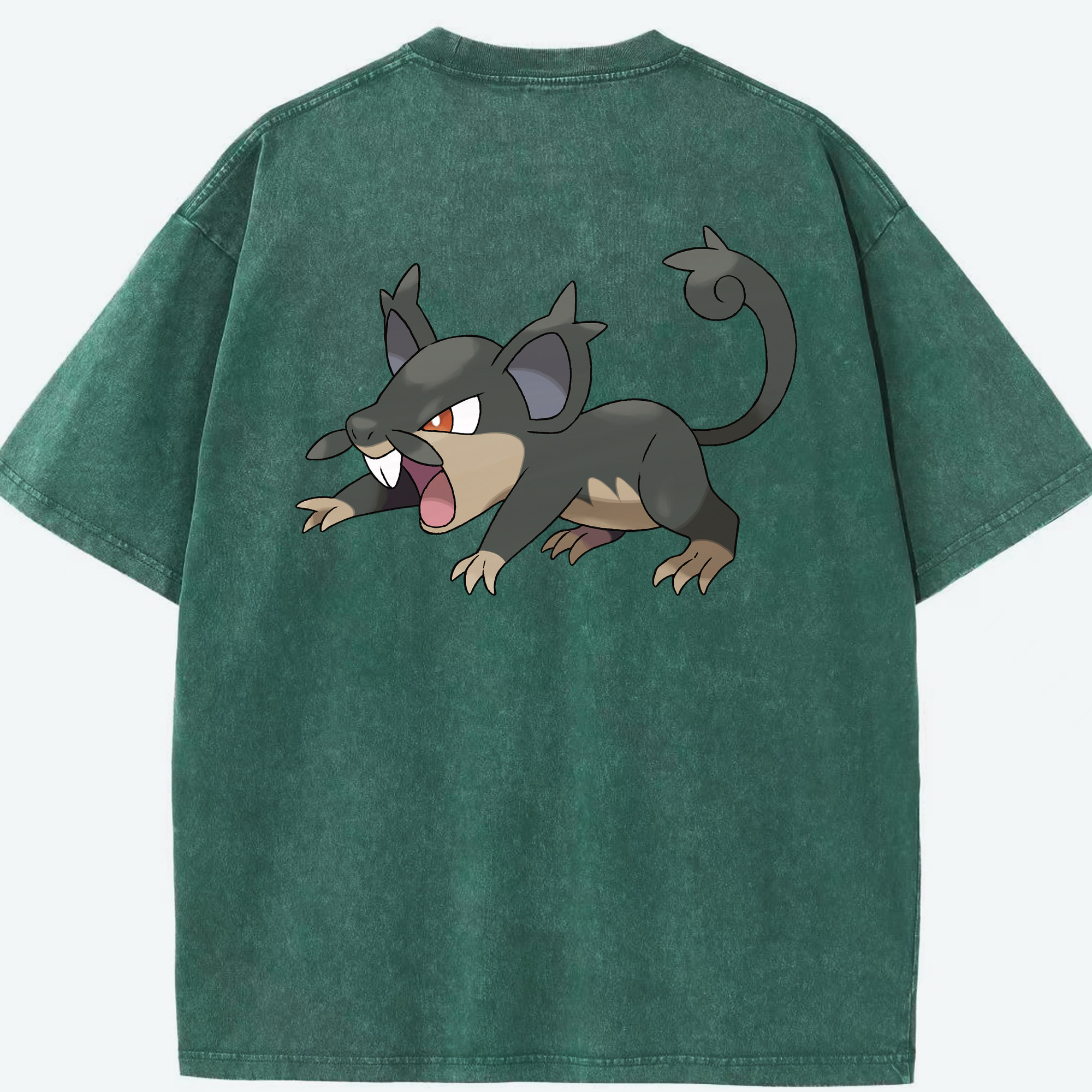 （画像用） ポケットモンスター Pokémon 綿100% ヴィンテージ風 半袖Tシャツ（背面プリント）